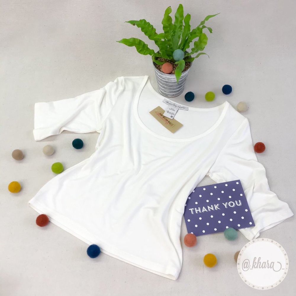 American Rag Half-Sleeve Long Crop Top - Picture 14 of 14